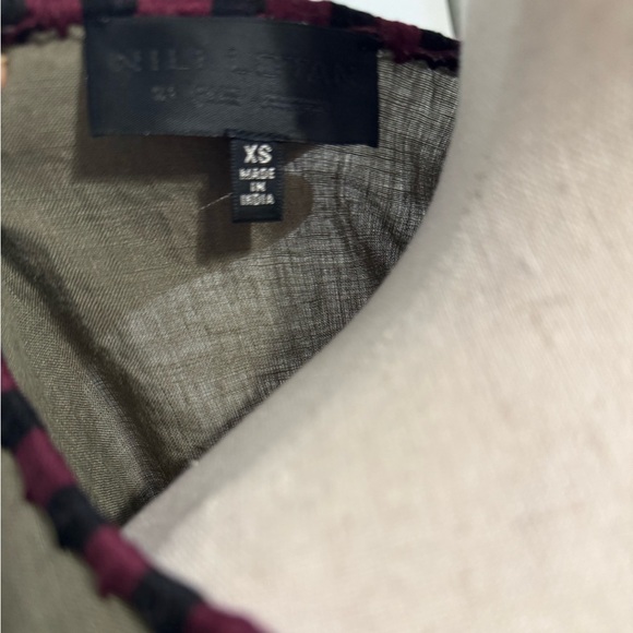 Nili Lotan Green Cleo Embroidered Blouse - Picture 7 of 8